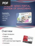 Download Online News Portal System by Chahat Sharma SN134657224 doc pdf