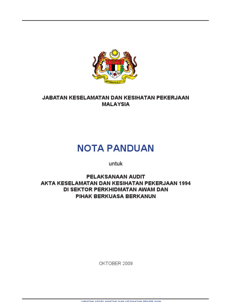 Alamat Jabatan Keselamatan Dan Kesihatan Pekerjaan