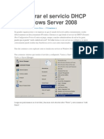 Configurar El Servicio DHCP en Windows Server 2008
