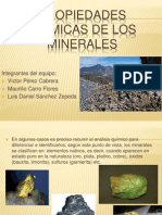 Propiedades Quimicas de Los Minerales