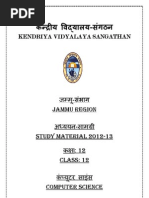 Download Class 12 computer science notes and questions by Vipul Arora SN134669827 doc pdf