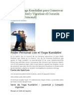 Yoga Kundalini Juventud Corazón Vigoroso