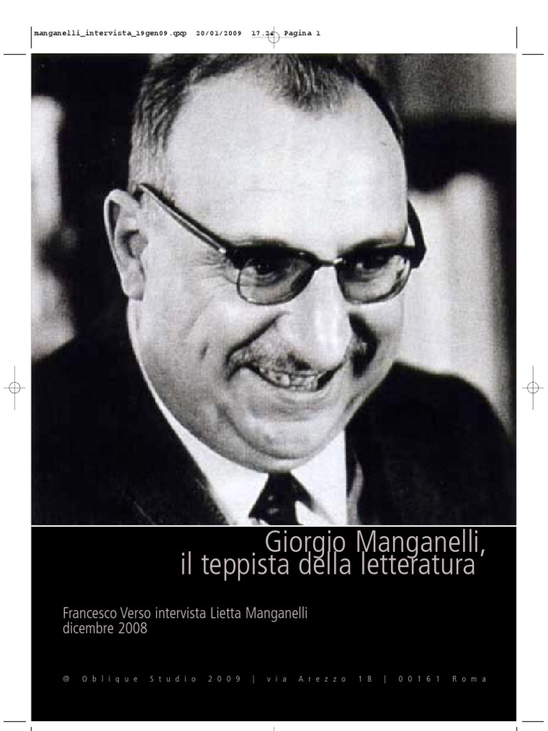 Manganelli Intervista 19gen09