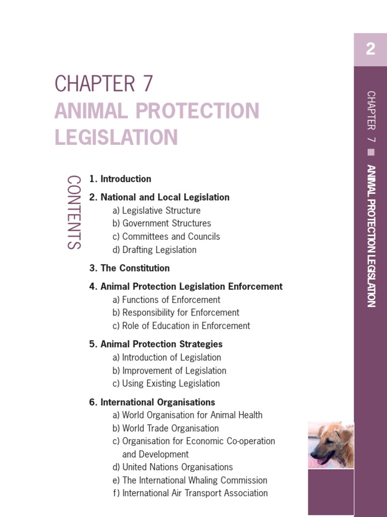 Animal Protection Legislation Resources | PDF | Animal Welfare | Animal ...