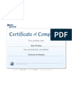 Certificate Report-1 Facebookforstudents Wickline