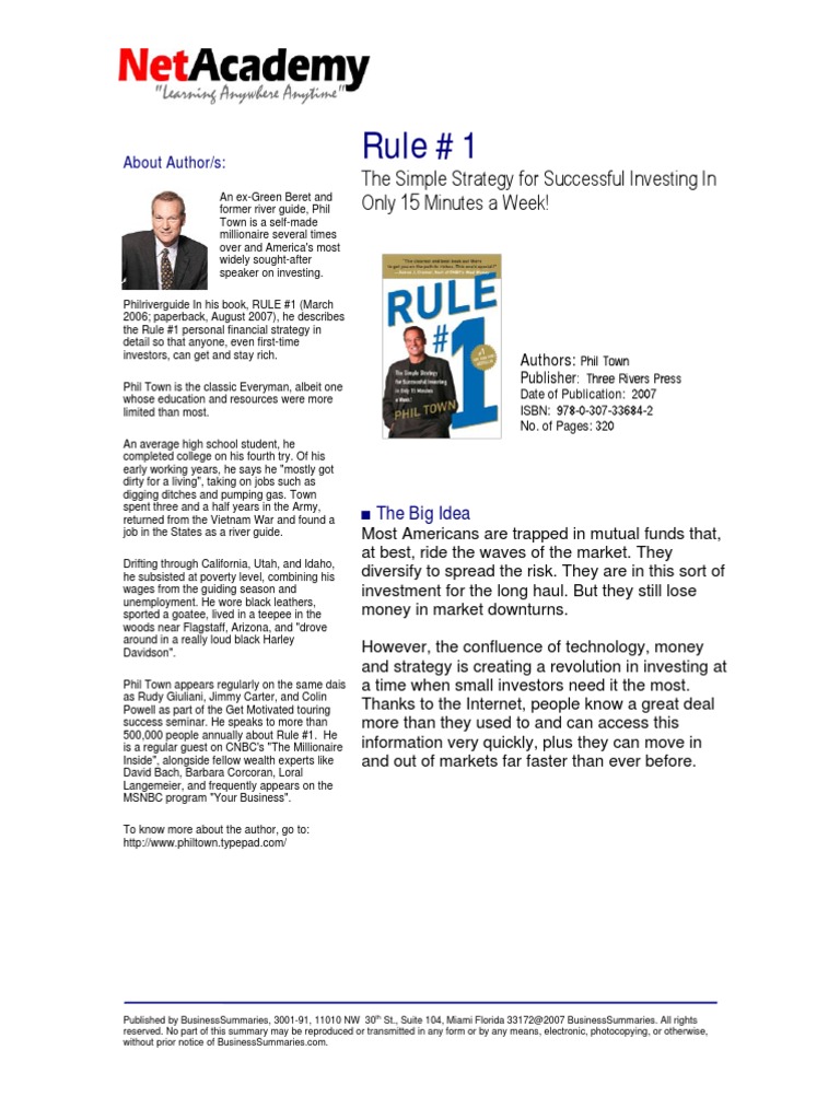 Rule1 Pdf Stocks Investing