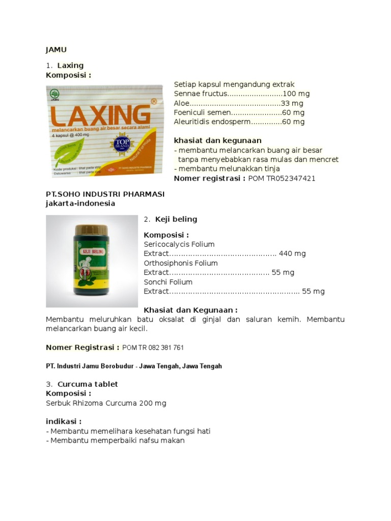 Jamu Herbal Terstandar Fitofarmaka