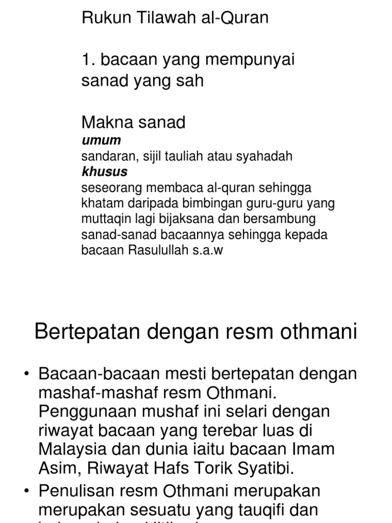 Rukun Tilawah Al-Quran  PDF
