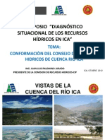 Conformacion Del Consejo de Recursos Hidricos Cuenca Rio Ica JP