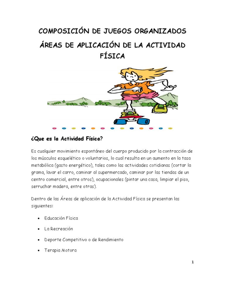 Composicion De Juegos Organizados Pdf Educacion Fisica Adultos