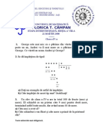 Florica T. Câmpan: Concursul de Matematică Etapa Interjudeţeană, Ediţia A Viii-A 22 MARTIE 2008 - Clasa A IV-a