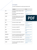 Administradores de conexión integrados