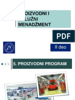 II Deo Proizvodni i Usluzni Menadzment