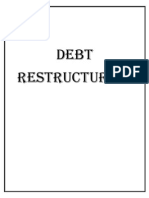 Cover Page OfDebt Restructuring