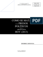 Los Militares Presos Políticos en Argentina (2013) - Organización Justicia y Concordia