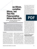Amorphous Silicon, Microcrystalline Silicon, and Thin-Film Polycrystalline Silicon Solar Cells PDF