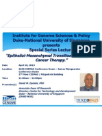 De 04.10.2013 Presenter Poster Special Series Lecture