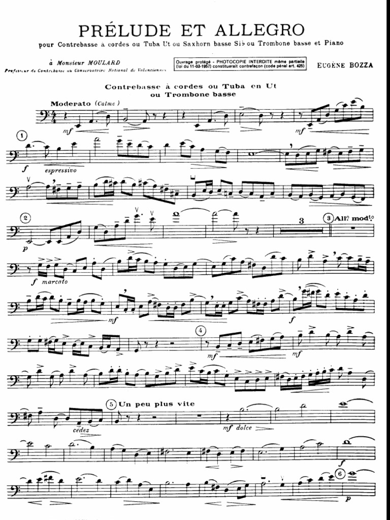 Bass trombone music