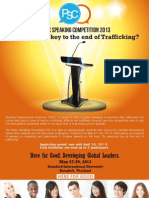 Public Speaking Competition 2013 Official Poster