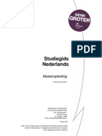 Studiegids Nederlands Masterfontys