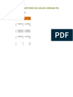 Método de Gauss Jordan para resolver sistemas 2x2