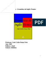 Gramática de Inglês Técnico