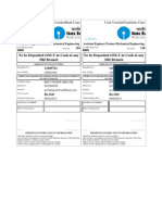 To Be Deposited ONLY in Cash at Any SBI Branch To Be Deposited ONLY in Cash at Any SBI Branch