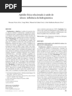 APTIDÃO FÍSICA RELACIONADA À SAÚDE DE IDOSOS INFLUÊNCIA DA HIDROGINÁSTICA