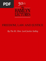 Lord Justice Sedley - Freedom, Law and Justice PDF