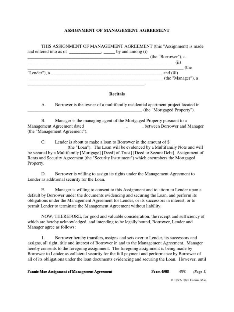 FNMA Form 4508 | PDF | Mortgage Law | Fannie Mae