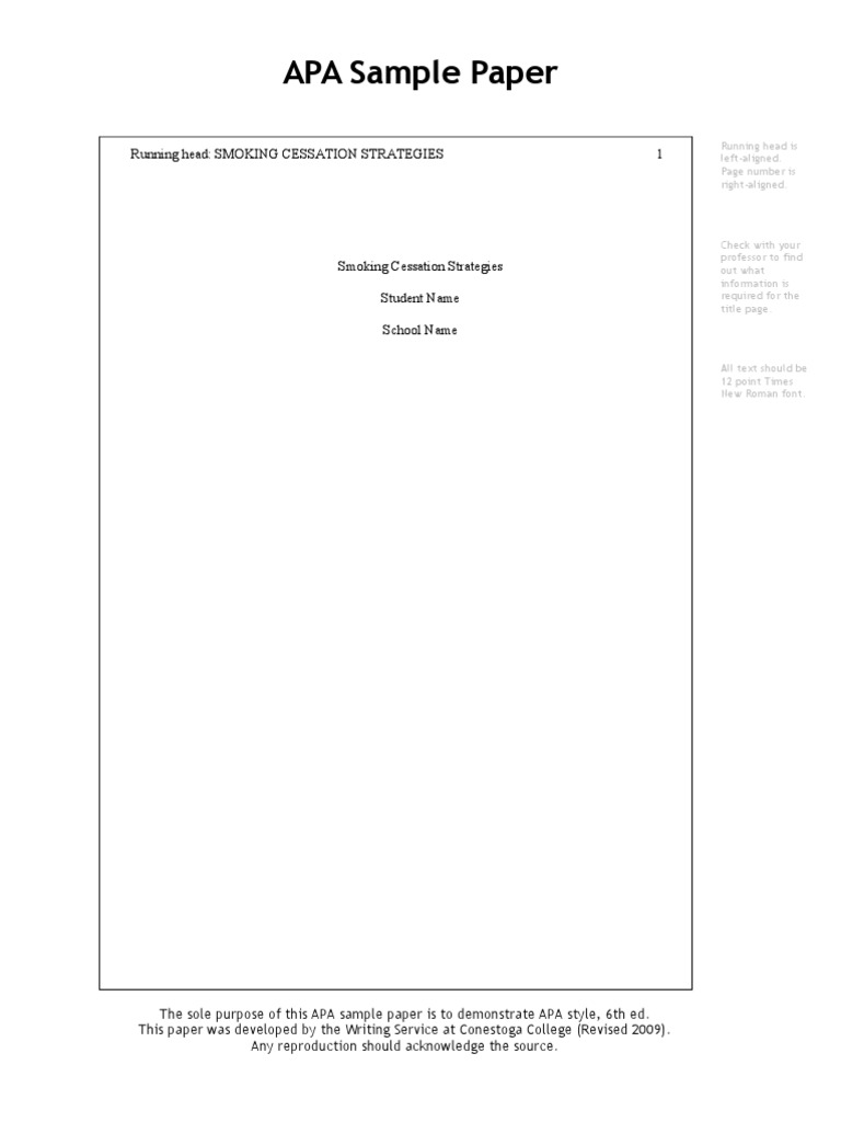 Apa Sample Paper | PDF