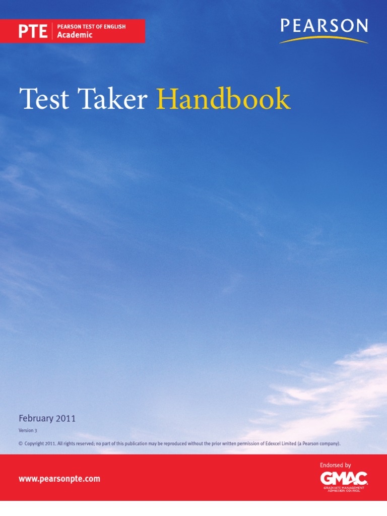 Test Takers Handbook | PDF