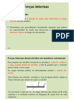 Forças internas e diagramas de esforço