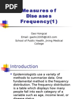 Measures of Disease Frequency 0903 - Gaohongcai