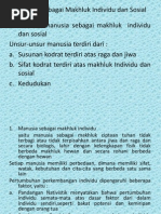 Manusia Sebagai Makhluk Individu Dan Sosial Pdf
