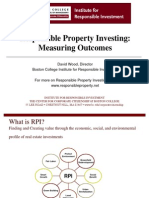 Responsible Property Investing: Measuring Outcomes