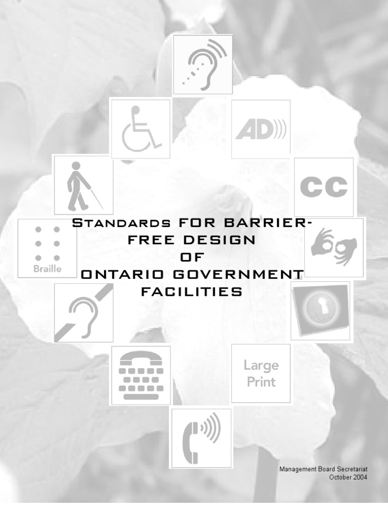 Barrier Free Design Standards | PDF