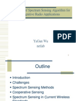 A Survey of Spectrum Sensing Algorithm For Cognitive Radio Applications