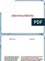 Adjectives Adverbs