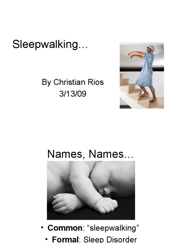 Sleepwalking Sleep Science