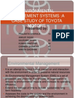Environment Management System:a Case Study of Toyota Motors