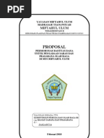 Proposal Permohonan Sarana Olah Raga Tenis Meja