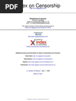 Download Paradoxes of secrecy - free speech in the Thatcher years by IndexOnCensorship SN134876389 doc pdf