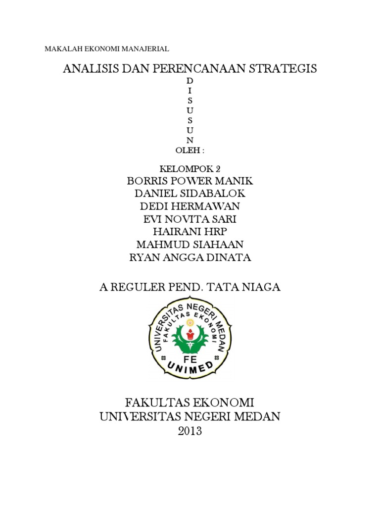 Makalah Ekonomi Manajerial