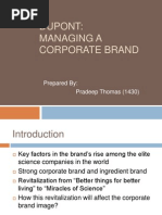 Dupont: Managing A Corporate Brand