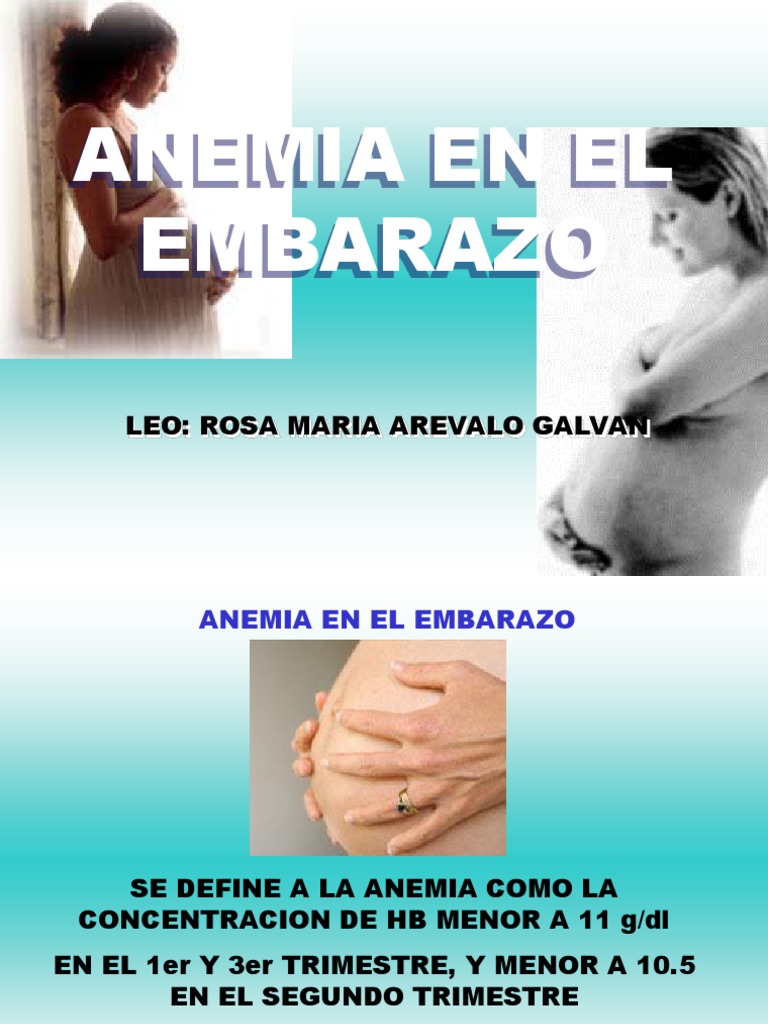 Anemia en el Embarazo: Riesgos y Tratamiento | PDF | Anemia | El embarazo