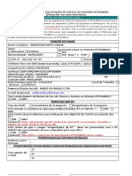 Anexo I - Formulário de Solicitação de Acesso Ao Sistema PETROBRAS (Novo Modelo)