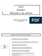 (015) Familia filiación y sus efectos