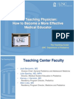 The Teaching Physician: How To Become A More Effective Medical Educator