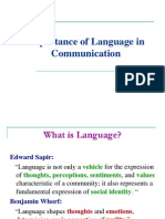 Importance of Language in Communication